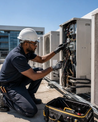 Planned maintenance for multiple commercial aircon units